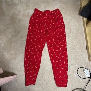 Red Printed Lounge Pants